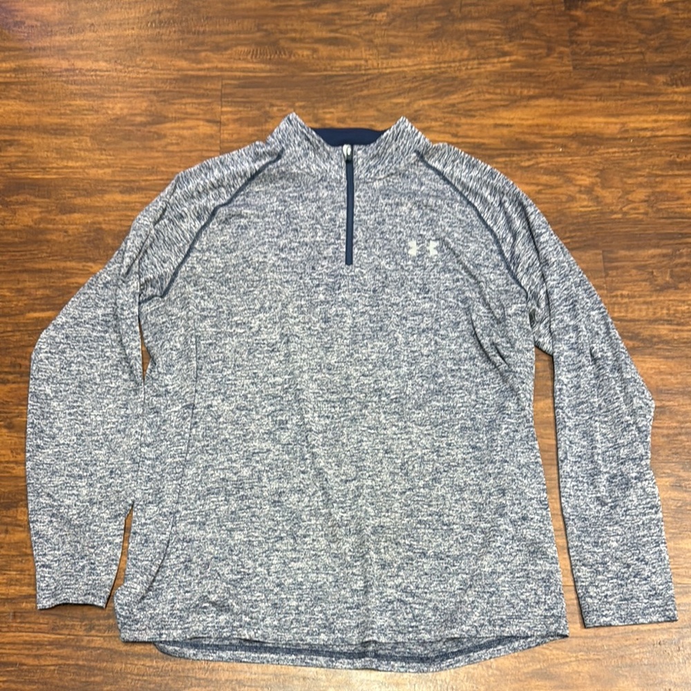 Under Armour Heathered Blue Long Sleeve Pullover